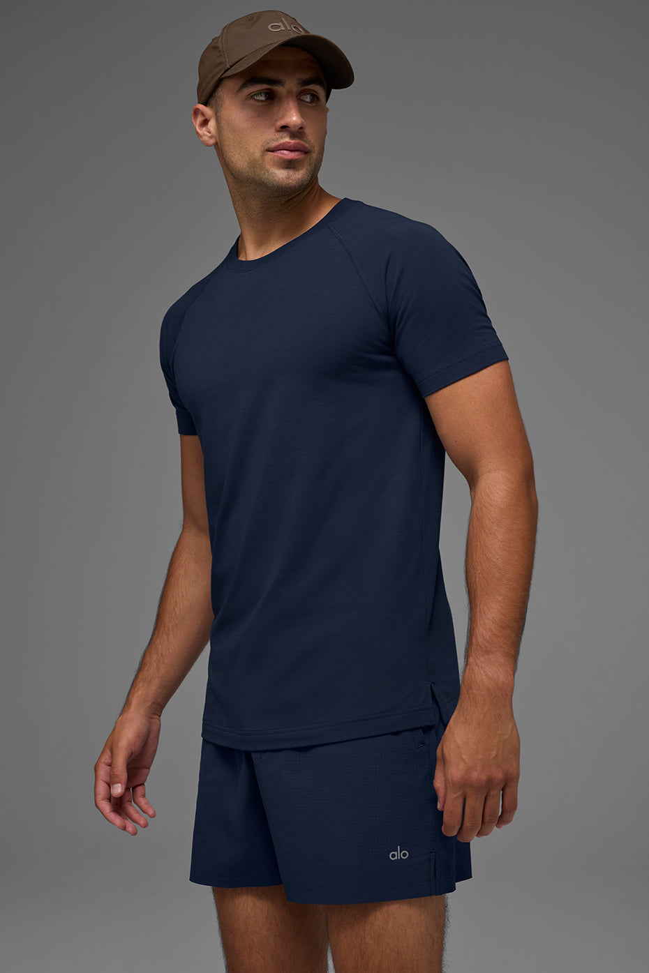 ALO Vapor Crewneck Short Sleeve - Navy — photo 1