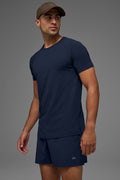 ALO Vapor Crewneck Short Sleeve - Navy — photo 1