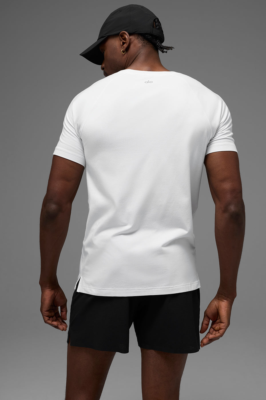 ALO Vapor Crewneck Short Sleeve - White — photo 4