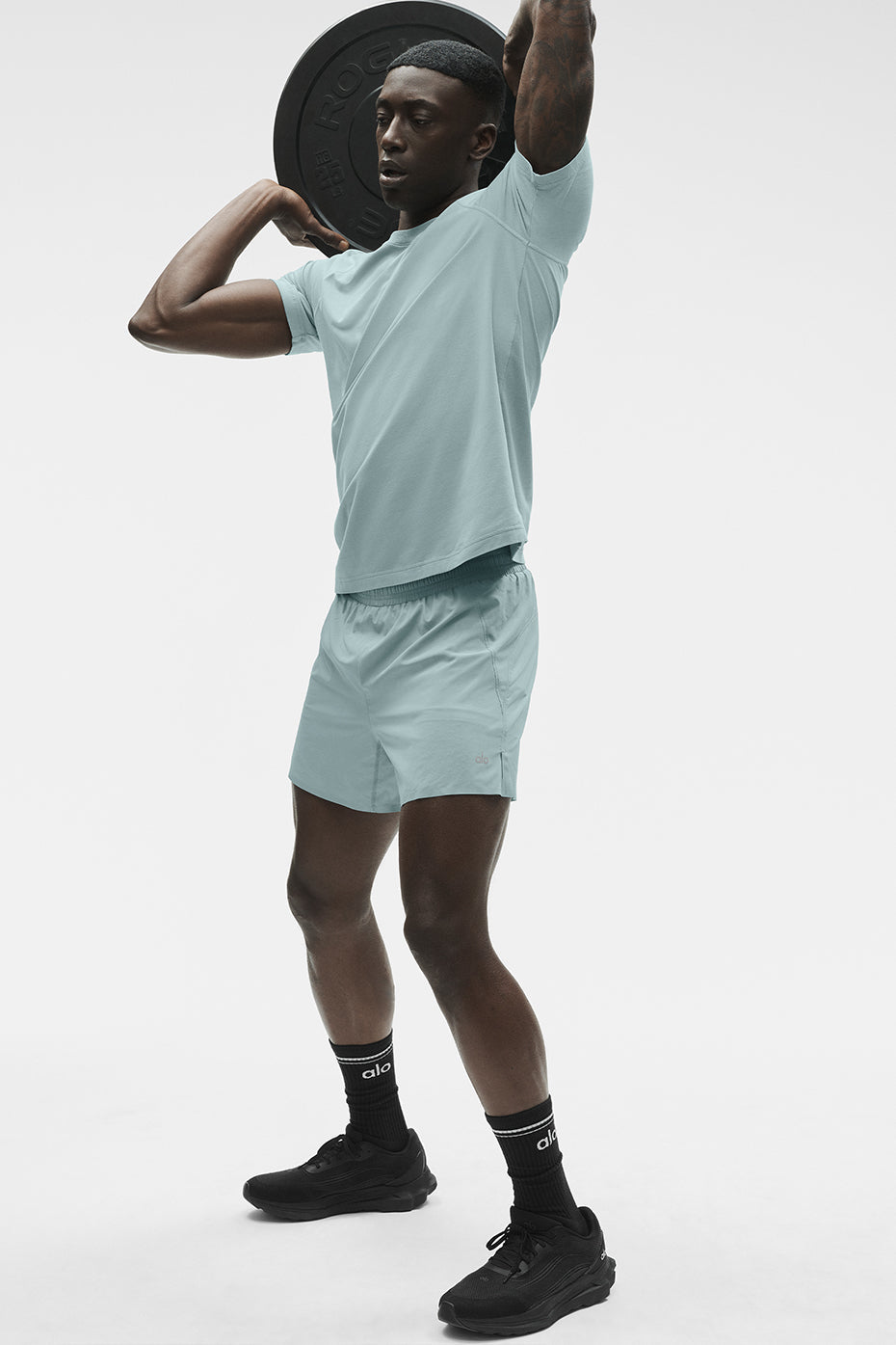 ALO Vapor Crewneck Short Sleeve - Desert Sage — photo 5