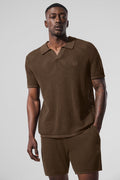 Open-Knit Polo - Espresso — photo 1