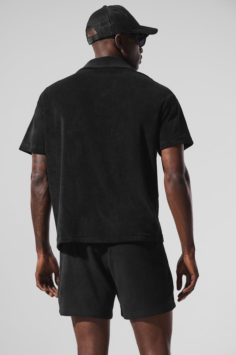 Coastal Terry Button Up - Black — photo 2