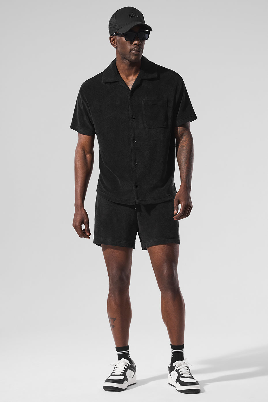 Coastal Terry Button Up - Black — photo 5