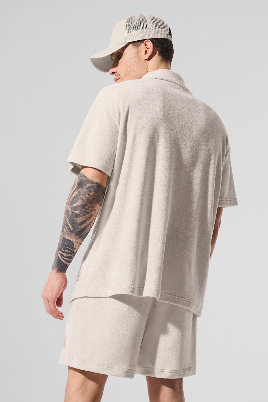 Coastal Terry Button Up - Bone — photo 2