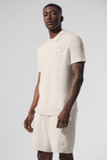Sports Club Sweater Knit Polo - Ivory — photo 1