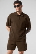 Double Take Short Sleeve Polo - Espresso — photo 4
