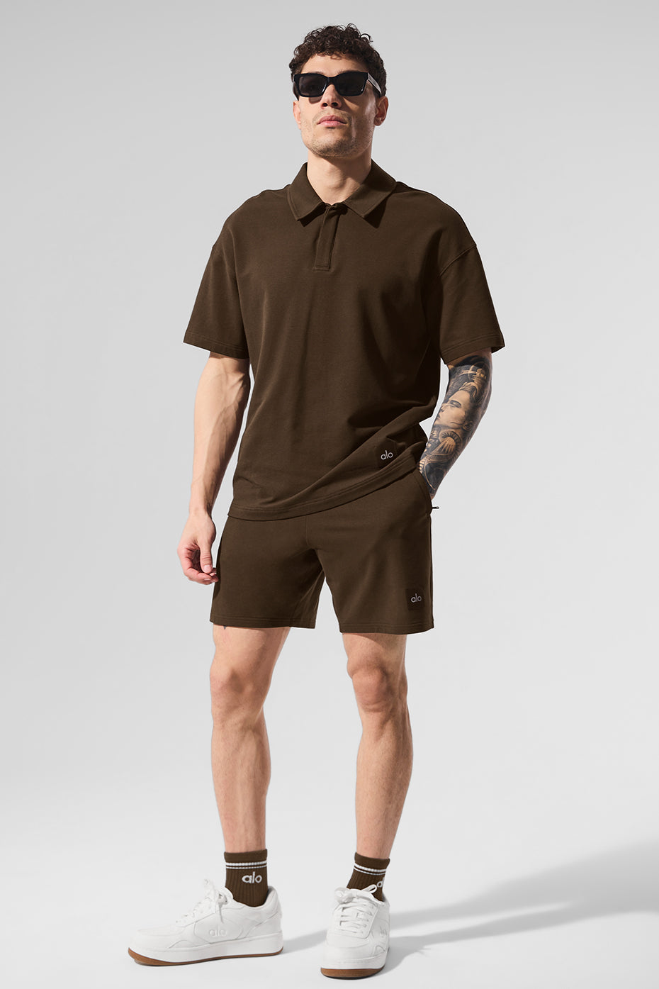 Double Take Short Sleeve Polo - Espresso — photo 5