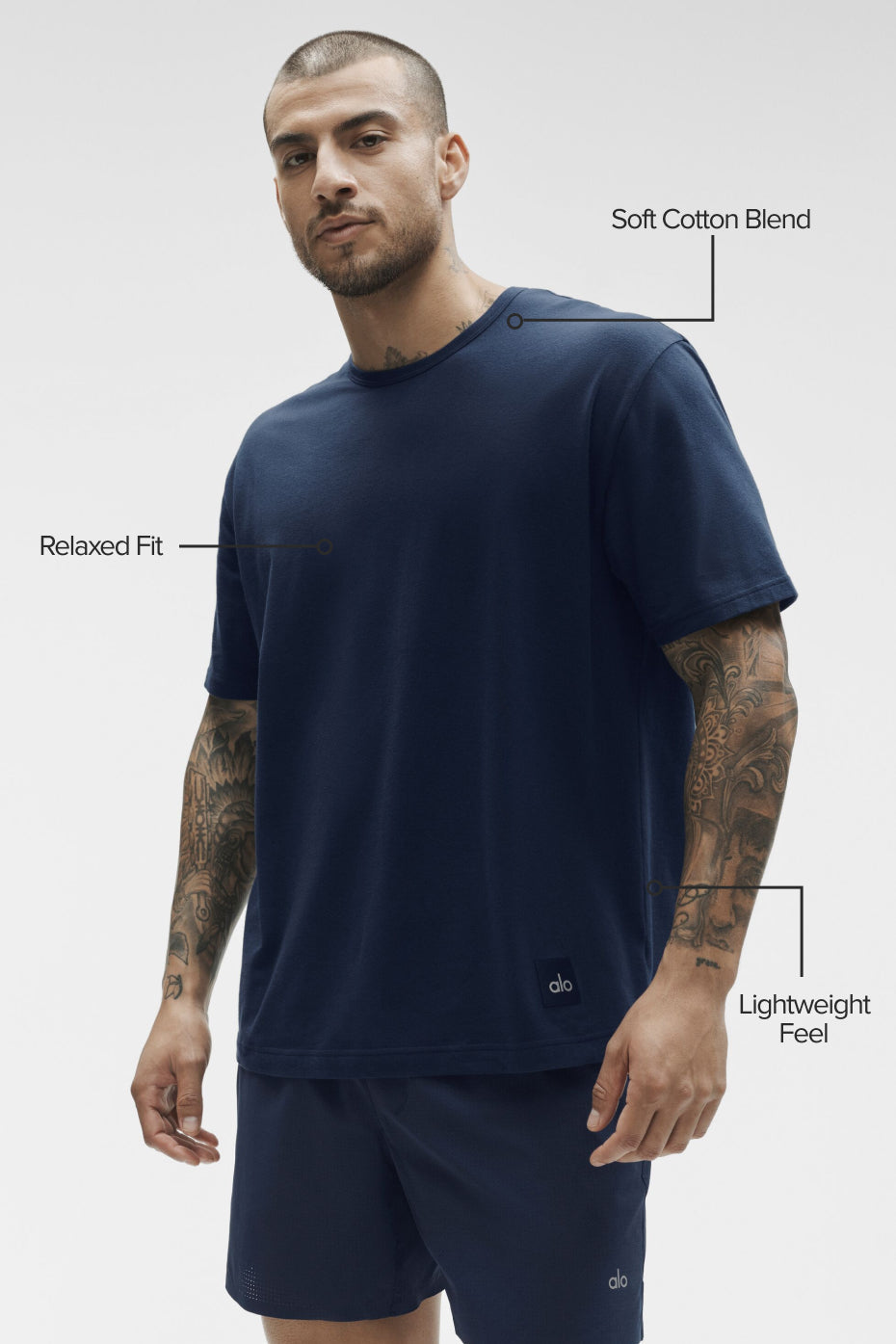 Essential Short Sleeve Street Tee - Navy — photo 2