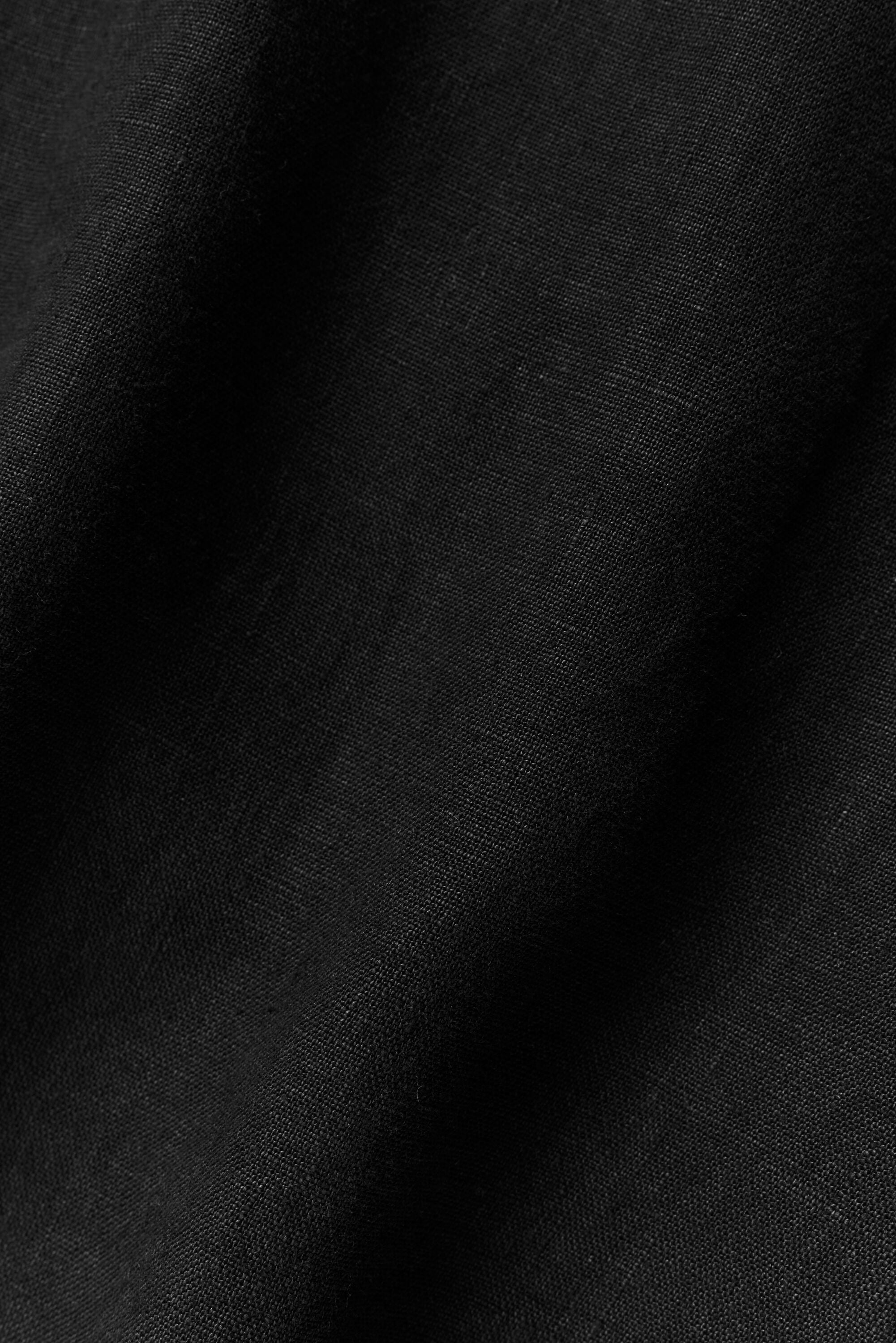 Linen Days Short Sleeve Button Up - Black — photo 6