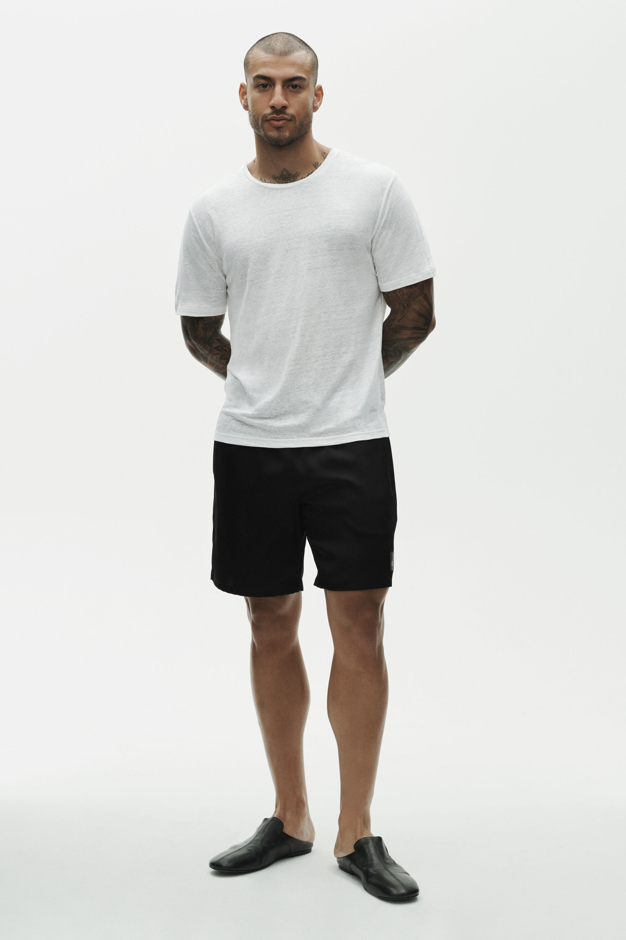 Linen Jersey Coastal Short Sleeve Tee - White — photo 5