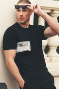 Cotton Cashmere Ever Soft Short Sleeve Crew - Black — photo 1