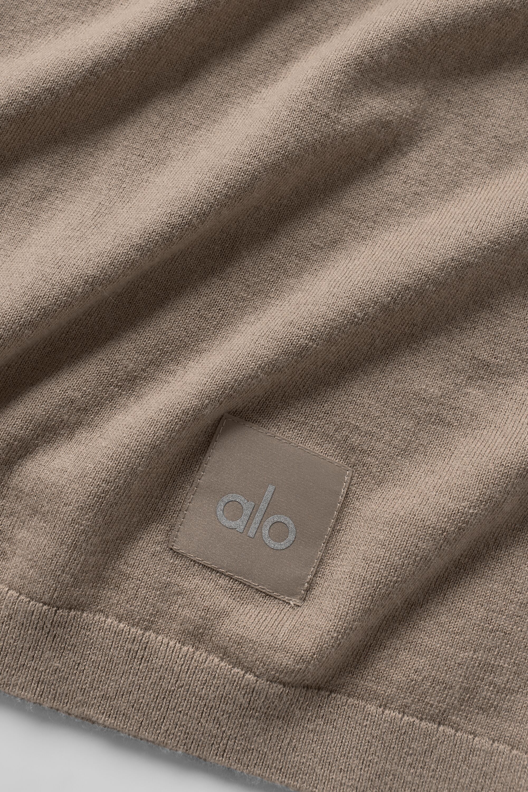 Cotton Cashmere Ever Soft Short Sleeve Crew - Gravel — photo 7