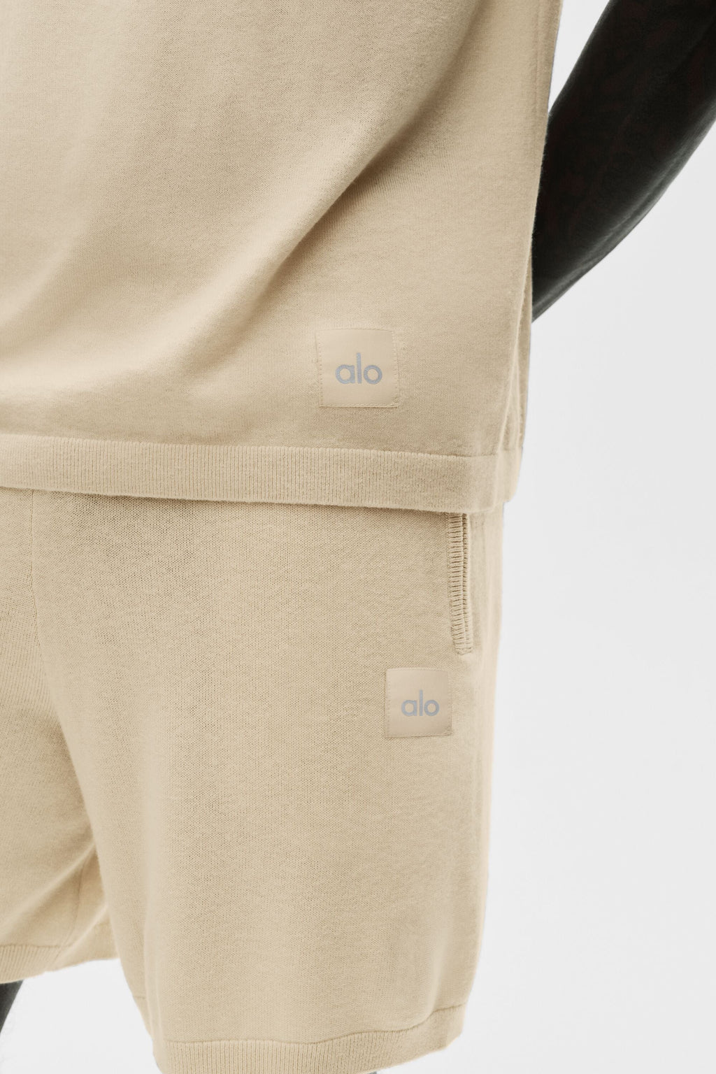 Cotton Cashmere Ever Soft Short Sleeve Crew - Sandy Beige — photo 4