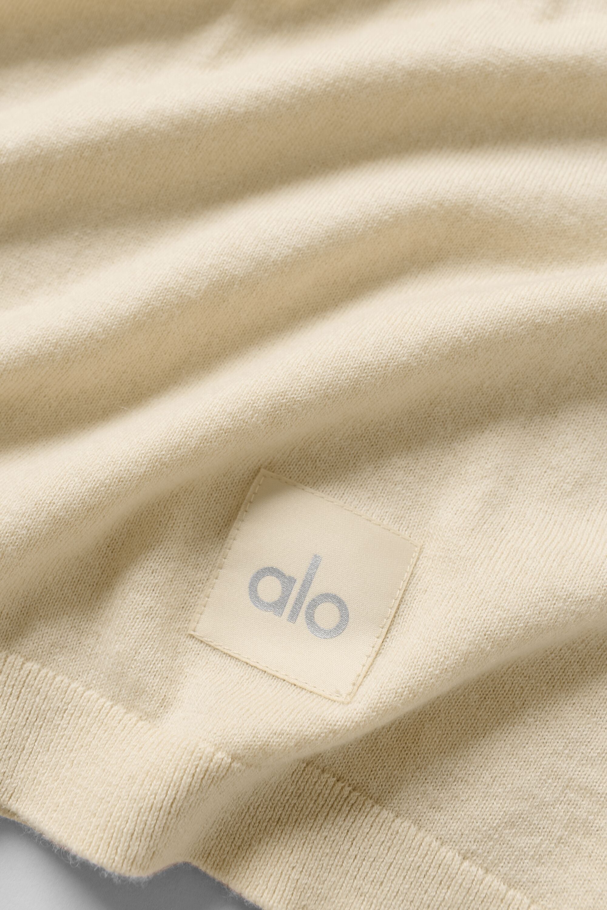 Cotton Cashmere Ever Soft Short Sleeve Crew - Sandy Beige — photo 6