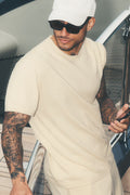 Cotton Cashmere Ever Soft Short Sleeve Crew - Sandy Beige — photo 1