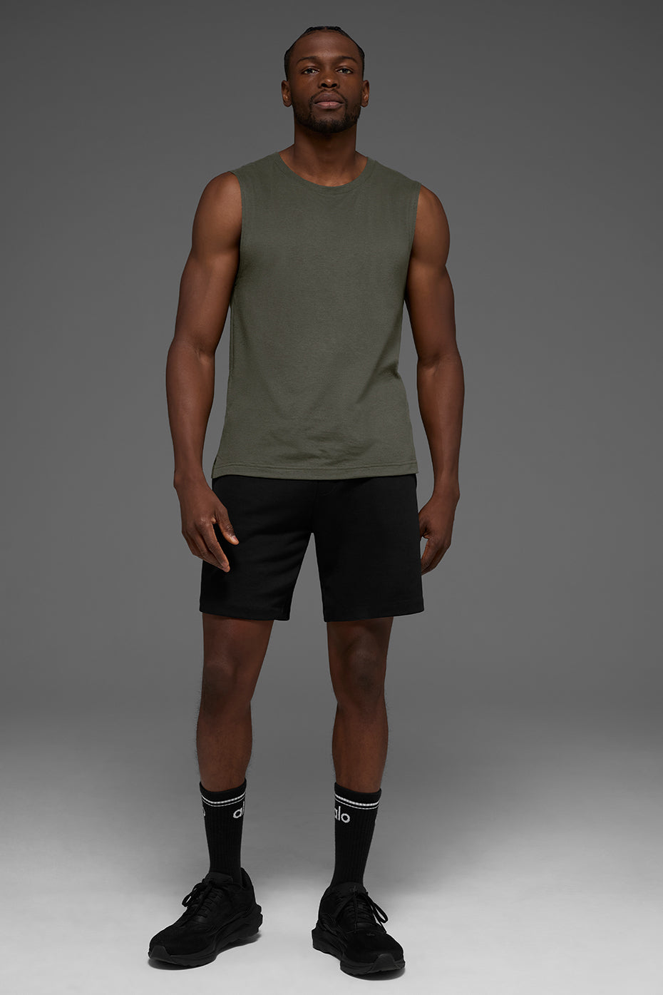 The Triumph Muscle Tank - Stealth Green — photo 3