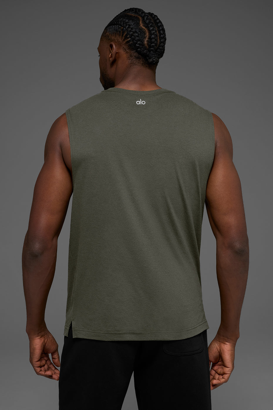 The Triumph Muscle Tank - Stealth Green — photo 2