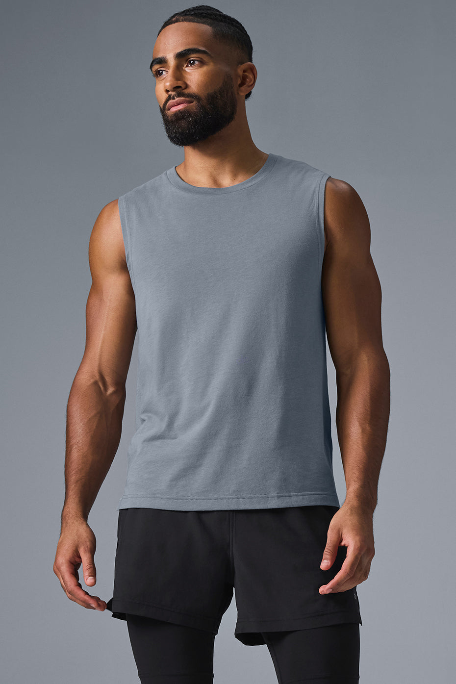 The Triumph Muscle Tank - Steel Grey — photo 1
