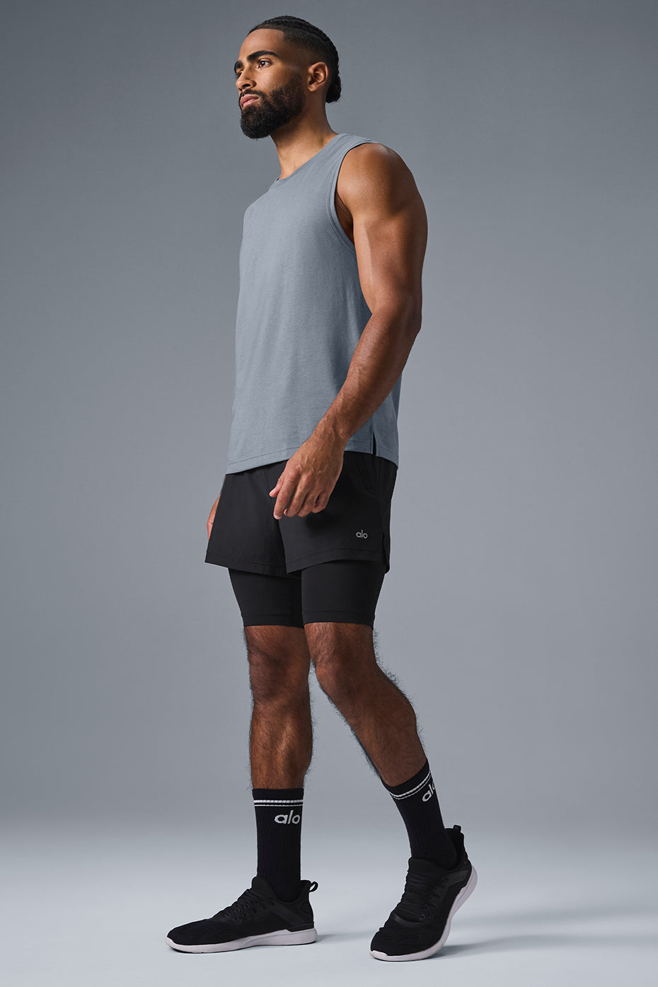 The Triumph Muscle Tank - Steel Grey — photo 4