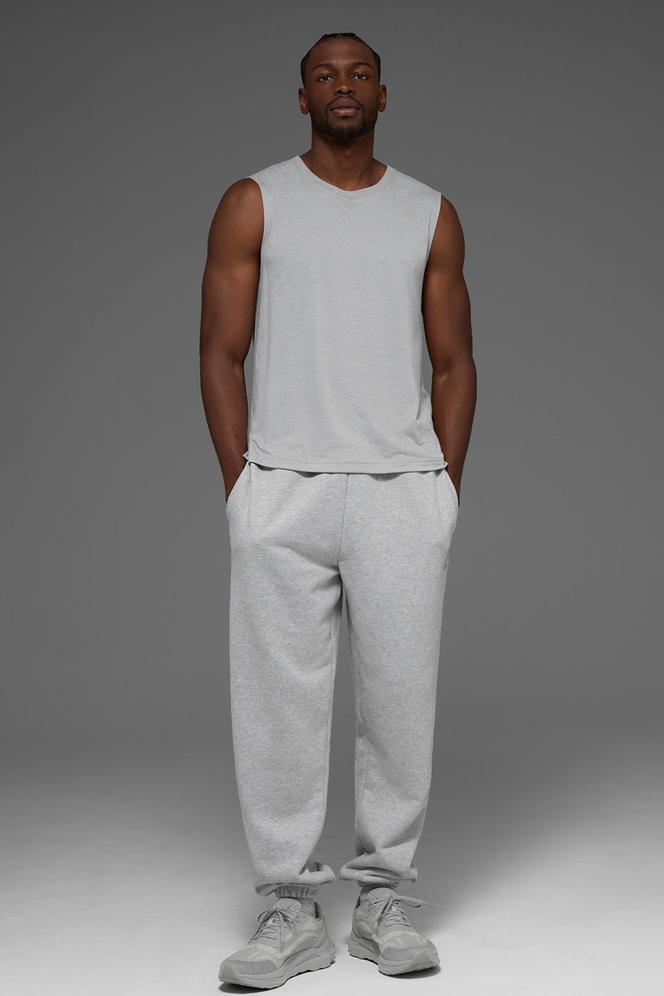 The Triumph Muscle Tank - Athletic Heather Grey — photo 3