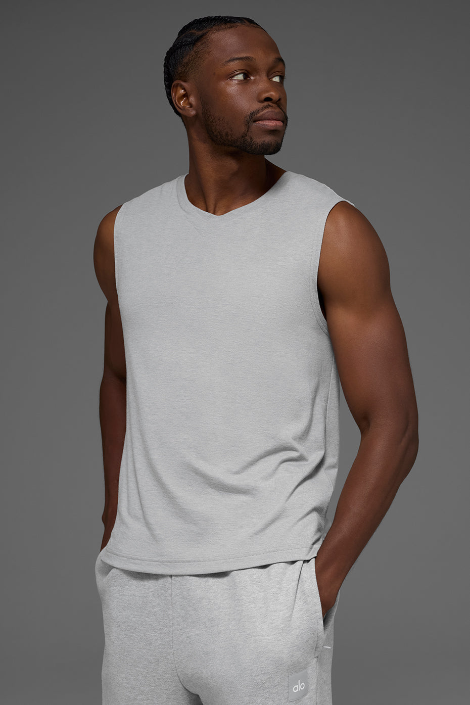 The Triumph Muscle Tank - Athletic Heather Grey — photo 1