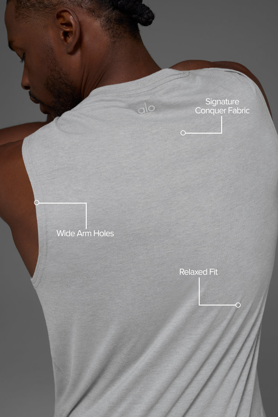 The Triumph Muscle Tank - Athletic Heather Grey — photo 2