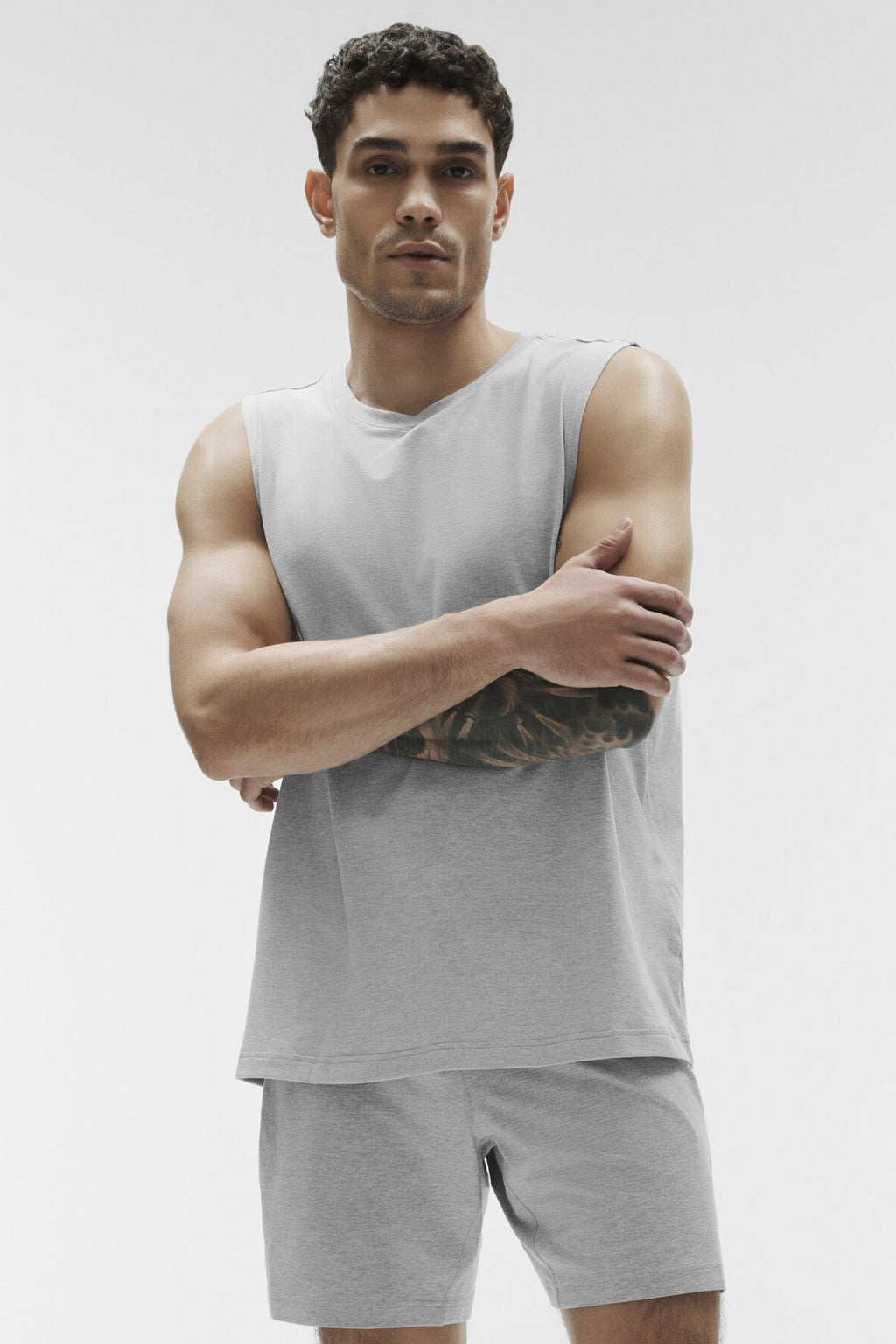 Conquer Muscle Tank - Athletic Heather Grey — photo 2