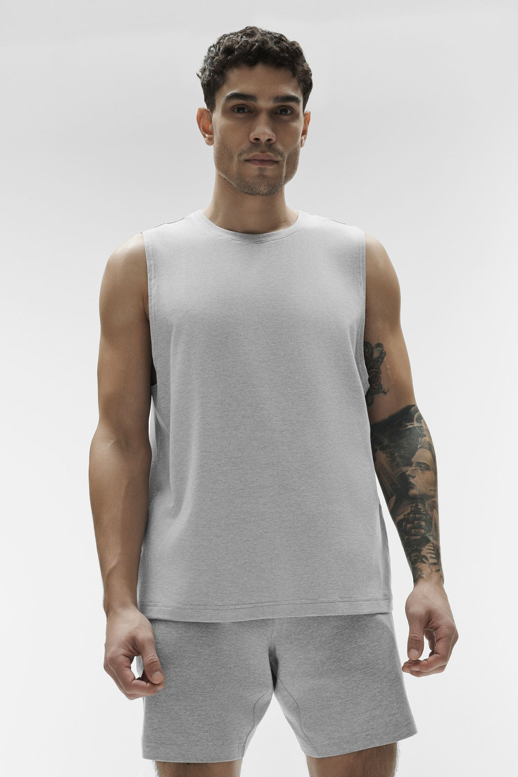 Conquer Muscle Tank - Athletic Heather Grey — photo 4