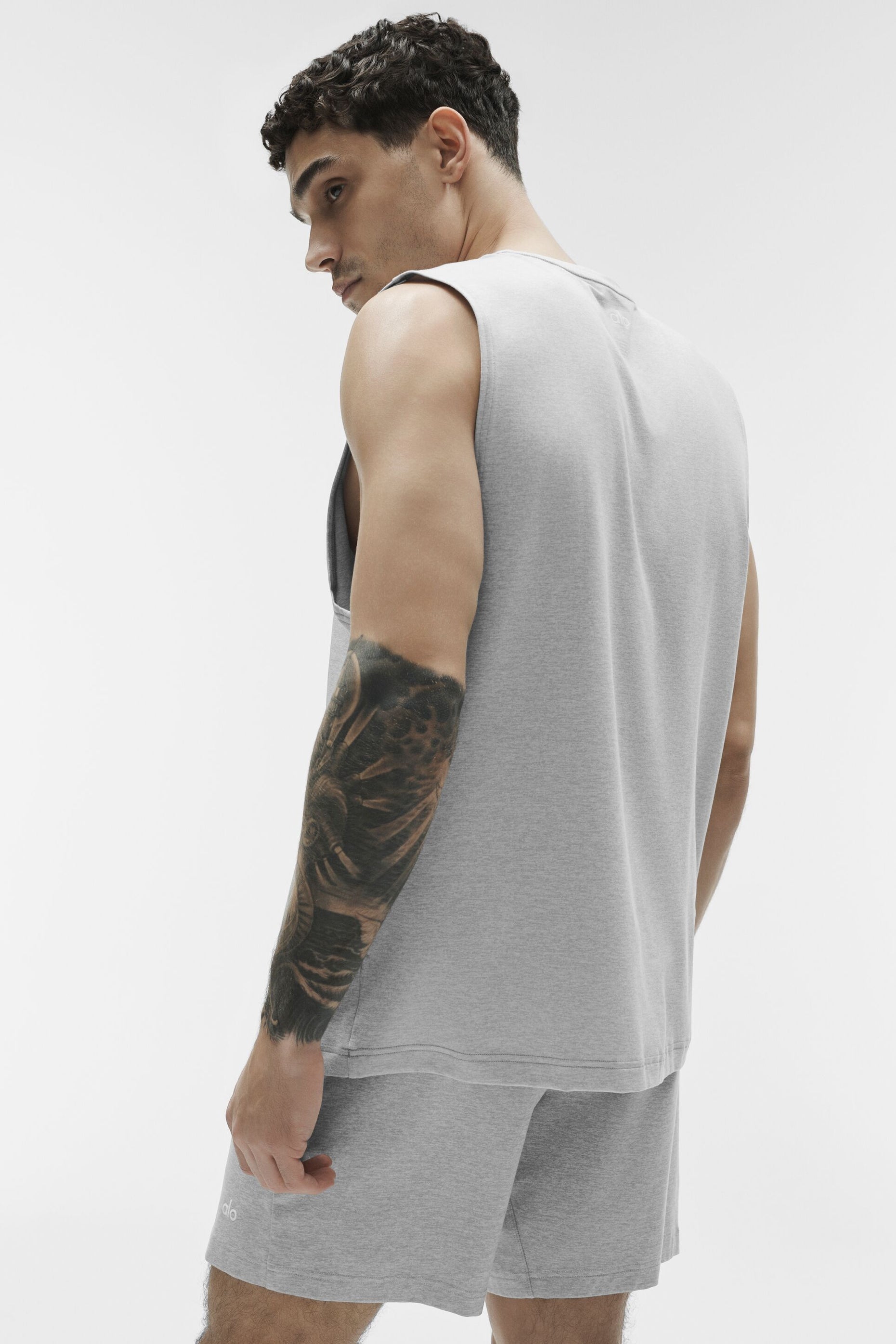 Conquer Muscle Tank - Athletic Heather Grey — photo 5