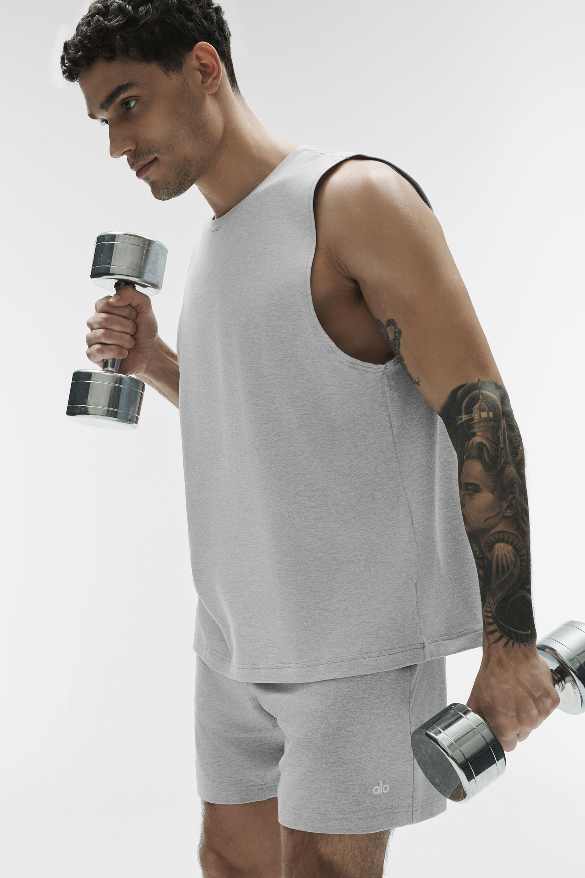 Conquer Muscle Tank - Athletic Heather Grey — photo 1