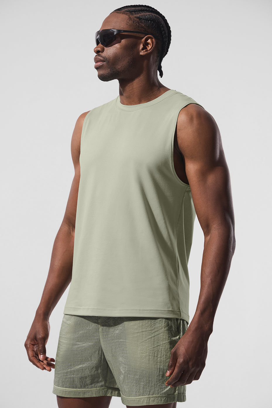 Conquer Muscle Tank - Limestone — photo 3