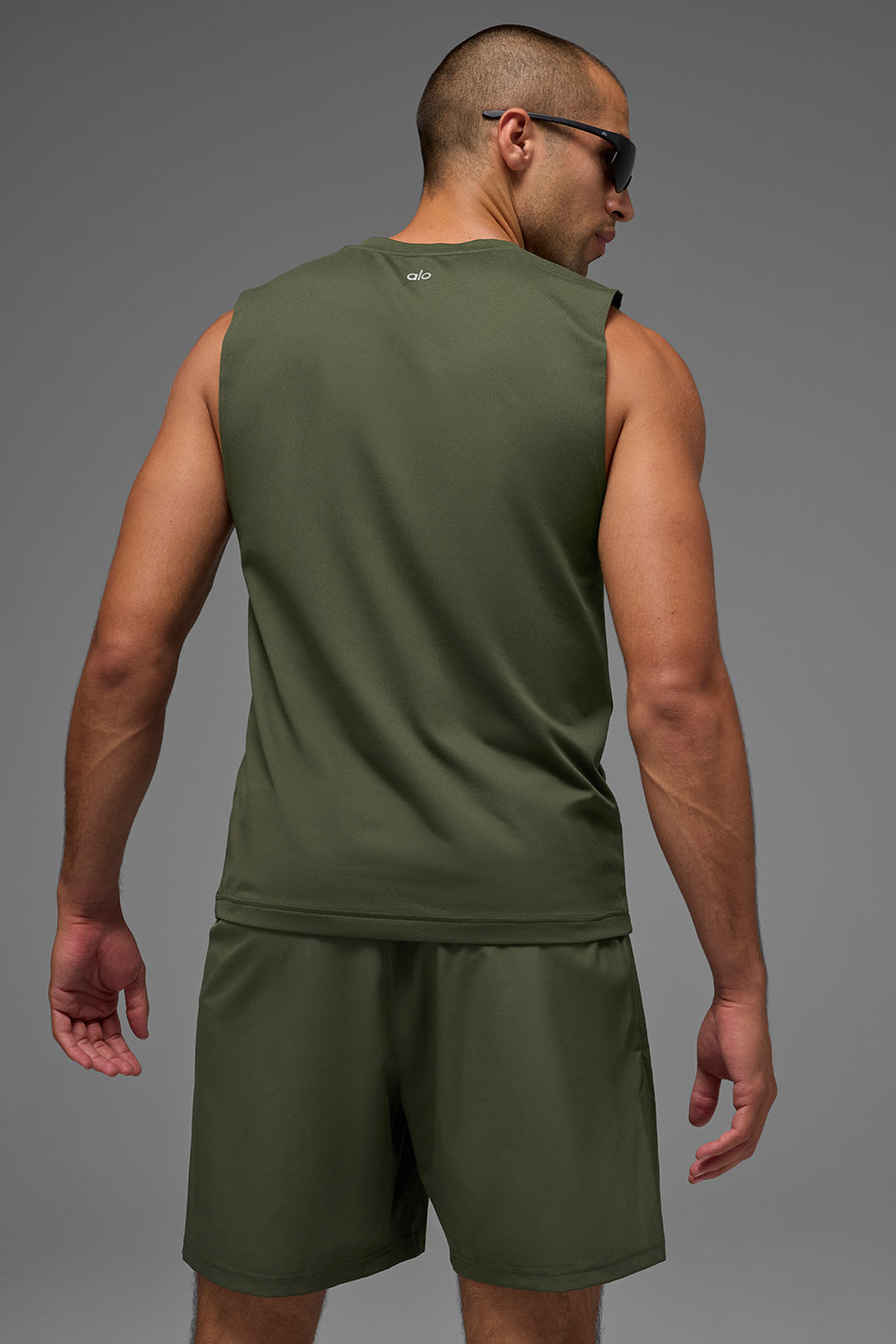 Conquer Muscle Tank - Green Olive — photo 3