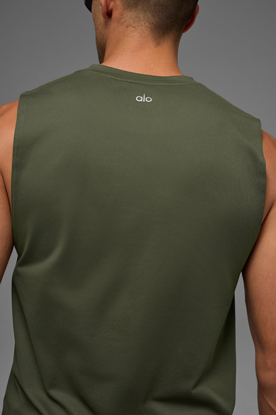 Conquer Muscle Tank - Green Olive — photo 2