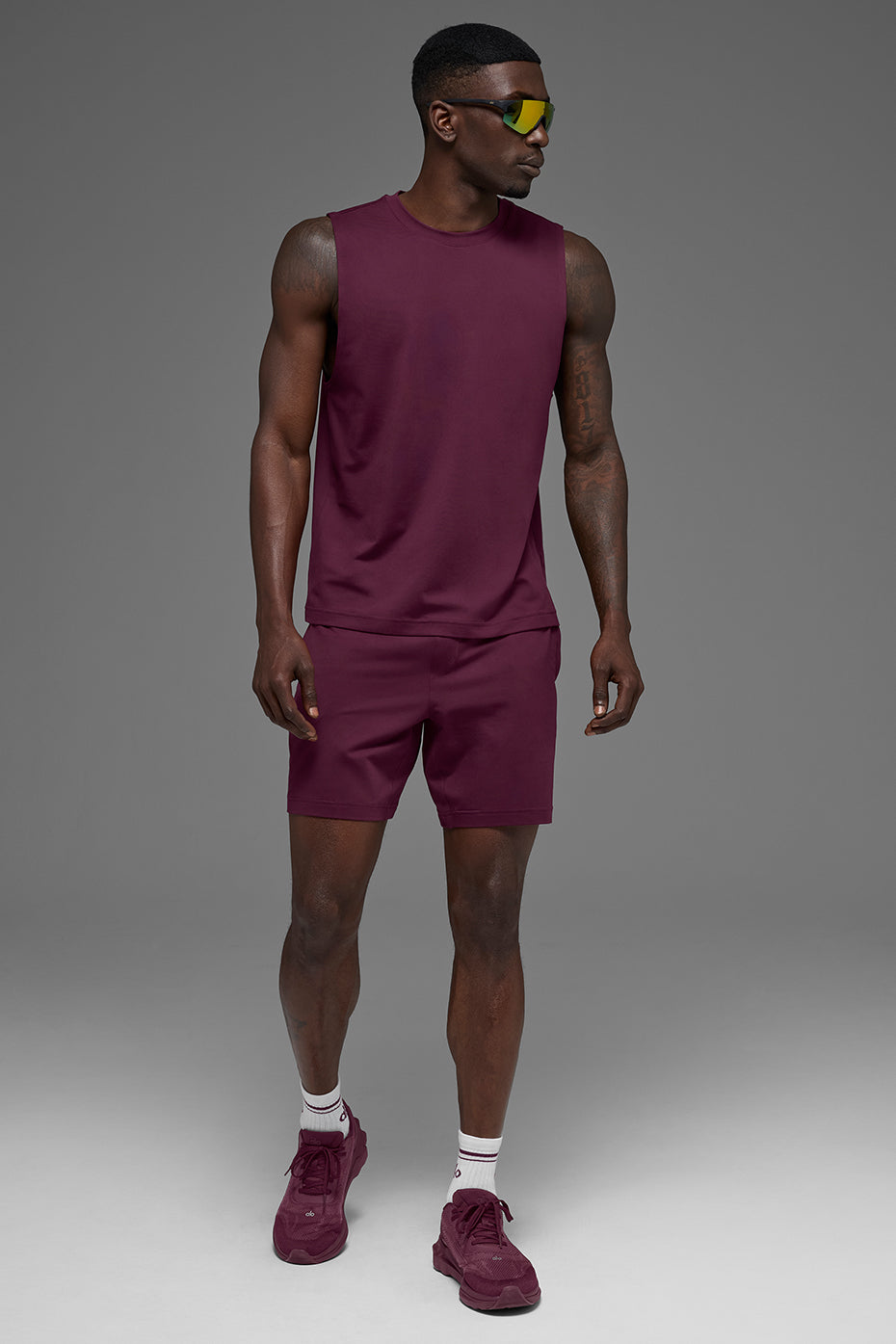 Conquer Muscle Tank - Burgundy — photo 6