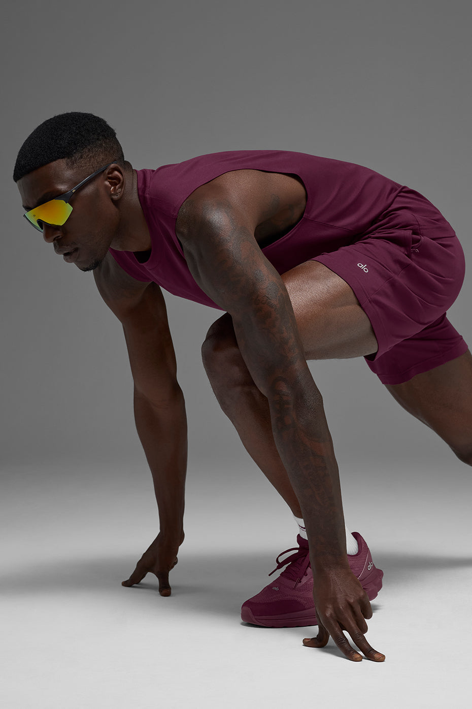 Conquer Muscle Tank - Burgundy — photo 5