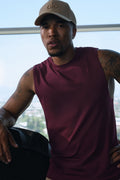 Conquer Muscle Tank - Burgundy — photo 1