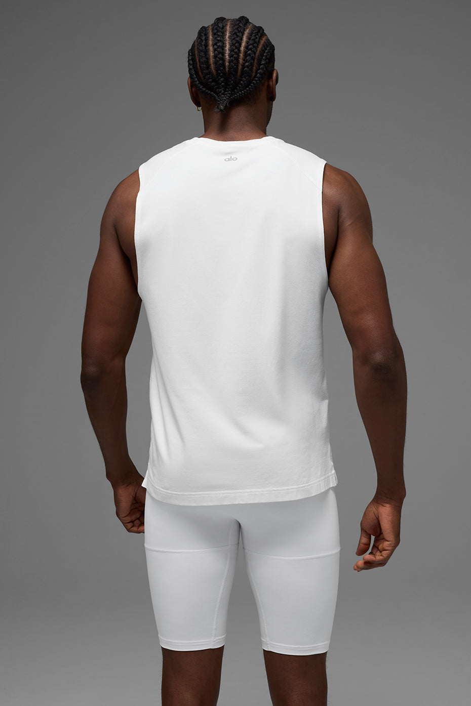 ALO Vapor Muscle Tank - White — photo 2