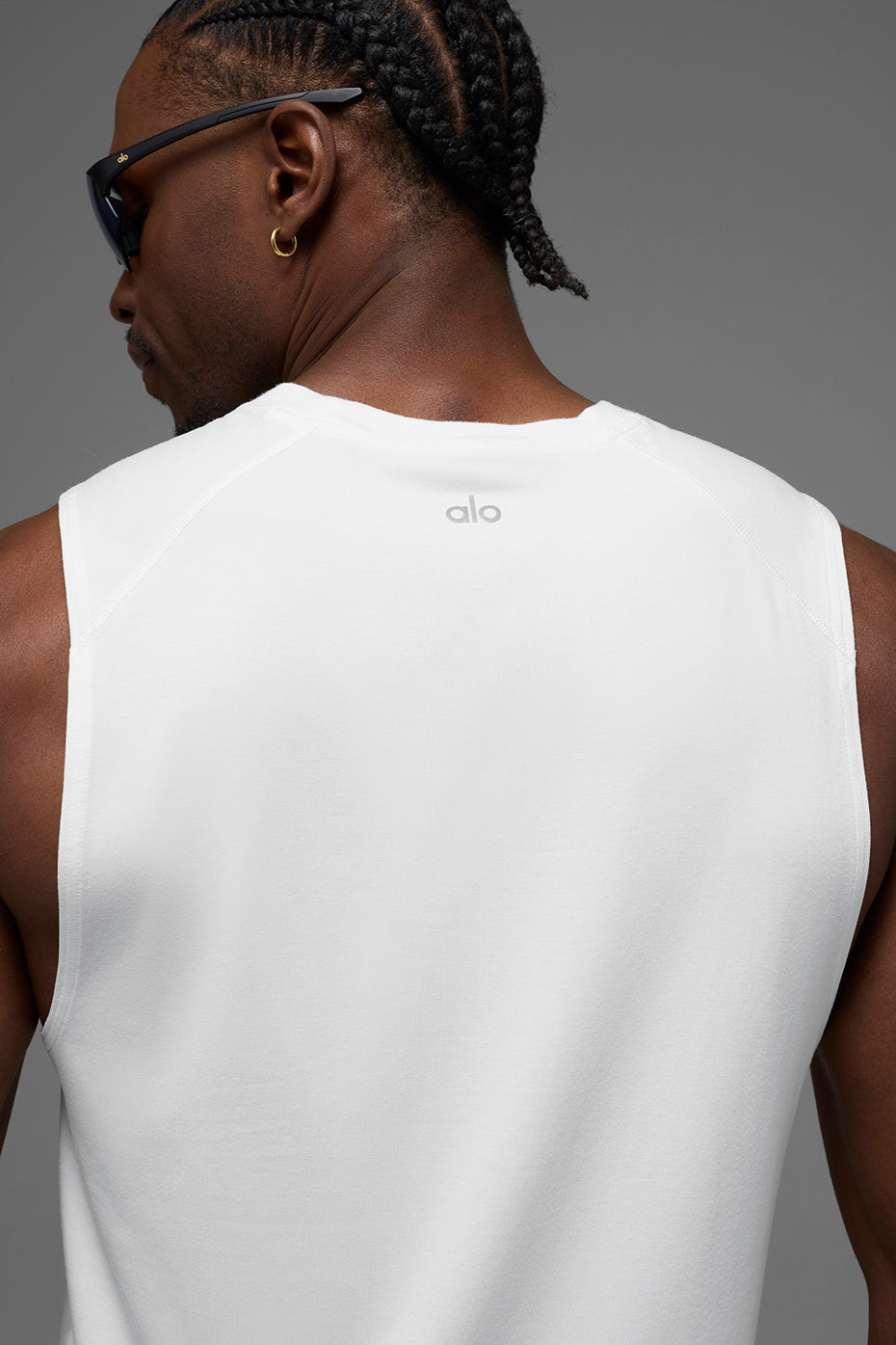 ALO Vapor Muscle Tank - White — photo 4