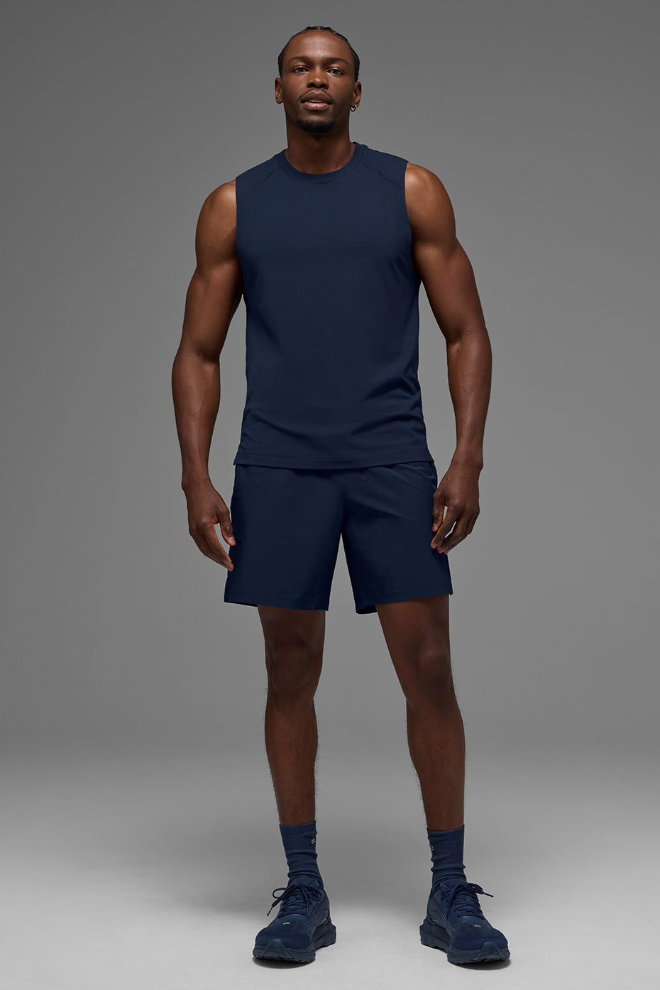 ALO Vapor Muscle Tank - Navy — photo 4