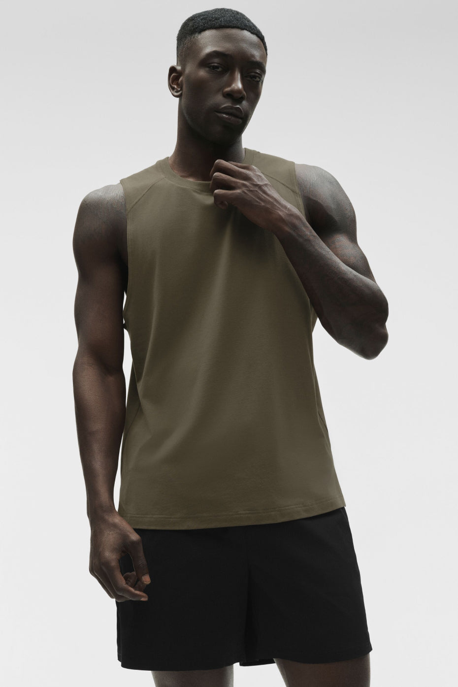 ALO Vapor Muscle Tank - Olive Tree — photo 3