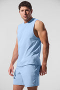 ALO Vapor Muscle Tank - Seashell Blue — photo 1