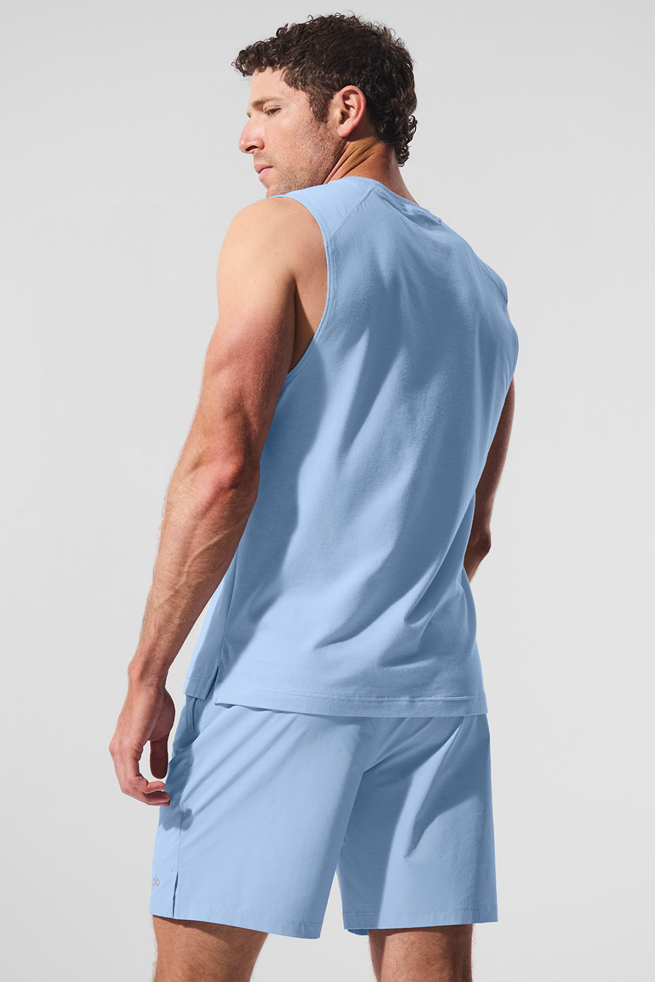 ALO Vapor Muscle Tank - Seashell Blue — photo 5