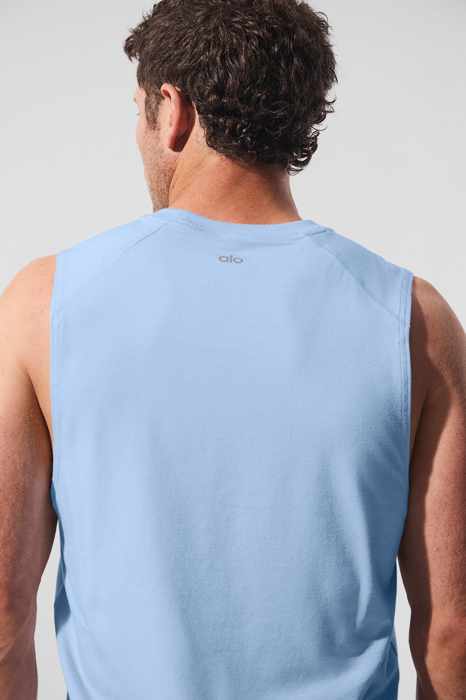 ALO Vapor Muscle Tank - Seashell Blue — photo 2