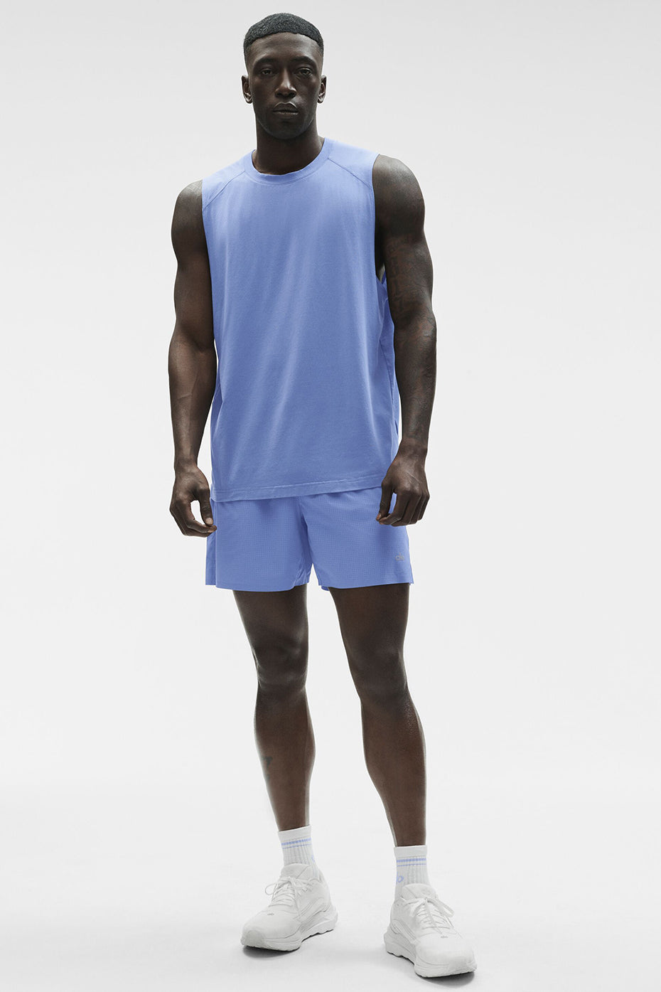 ALO Vapor Muscle Tank - Provence Blue — photo 5