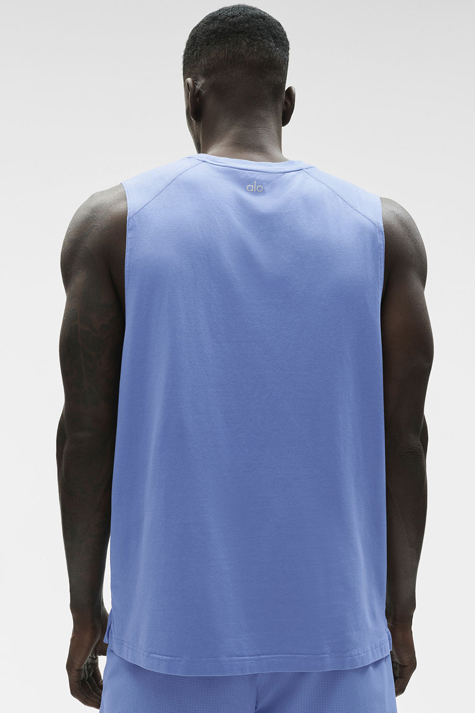 ALO Vapor Muscle Tank - Provence Blue — photo 2