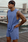 ALO Vapor Muscle Tank - Provence Blue — photo 1
