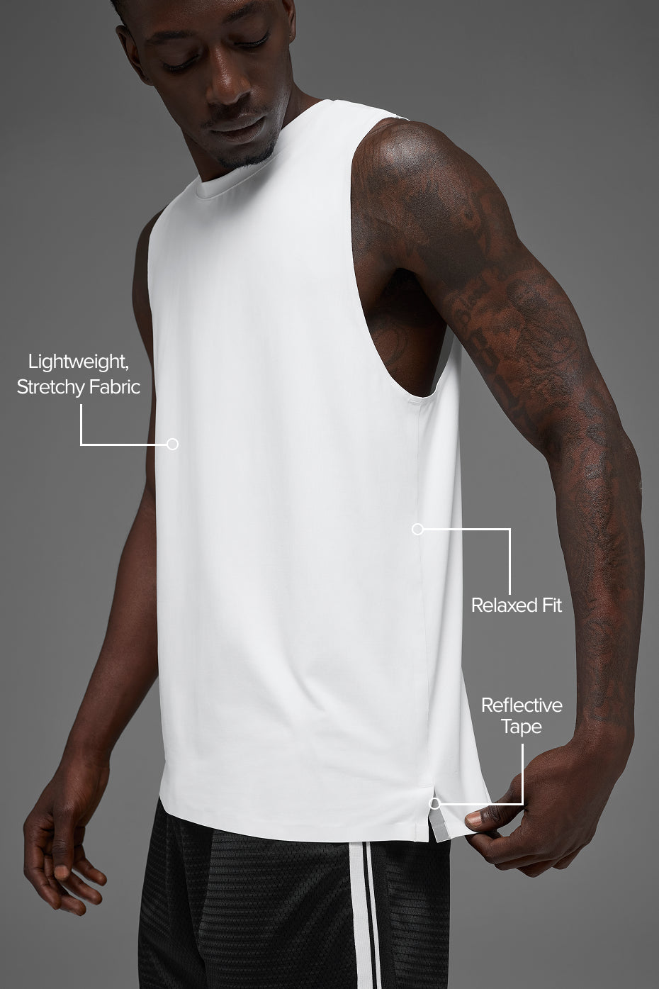 Idol Muscle Tank - White — photo 2