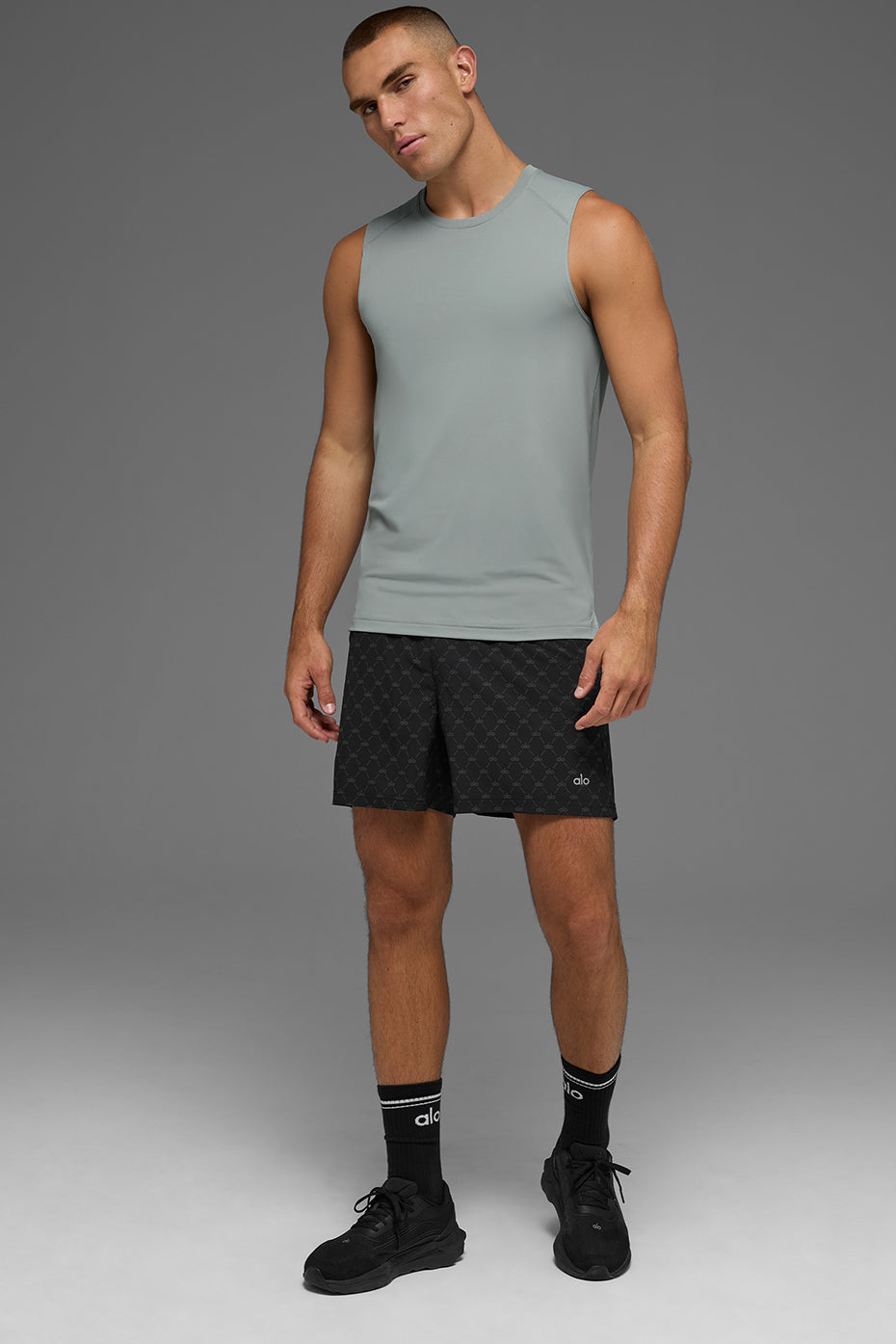 Idol Muscle Tank - Lunar Grey — photo 3