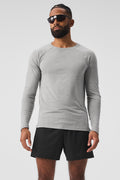 Triumph Long Sleeve Tee - Athletic Heather Grey — photo 1