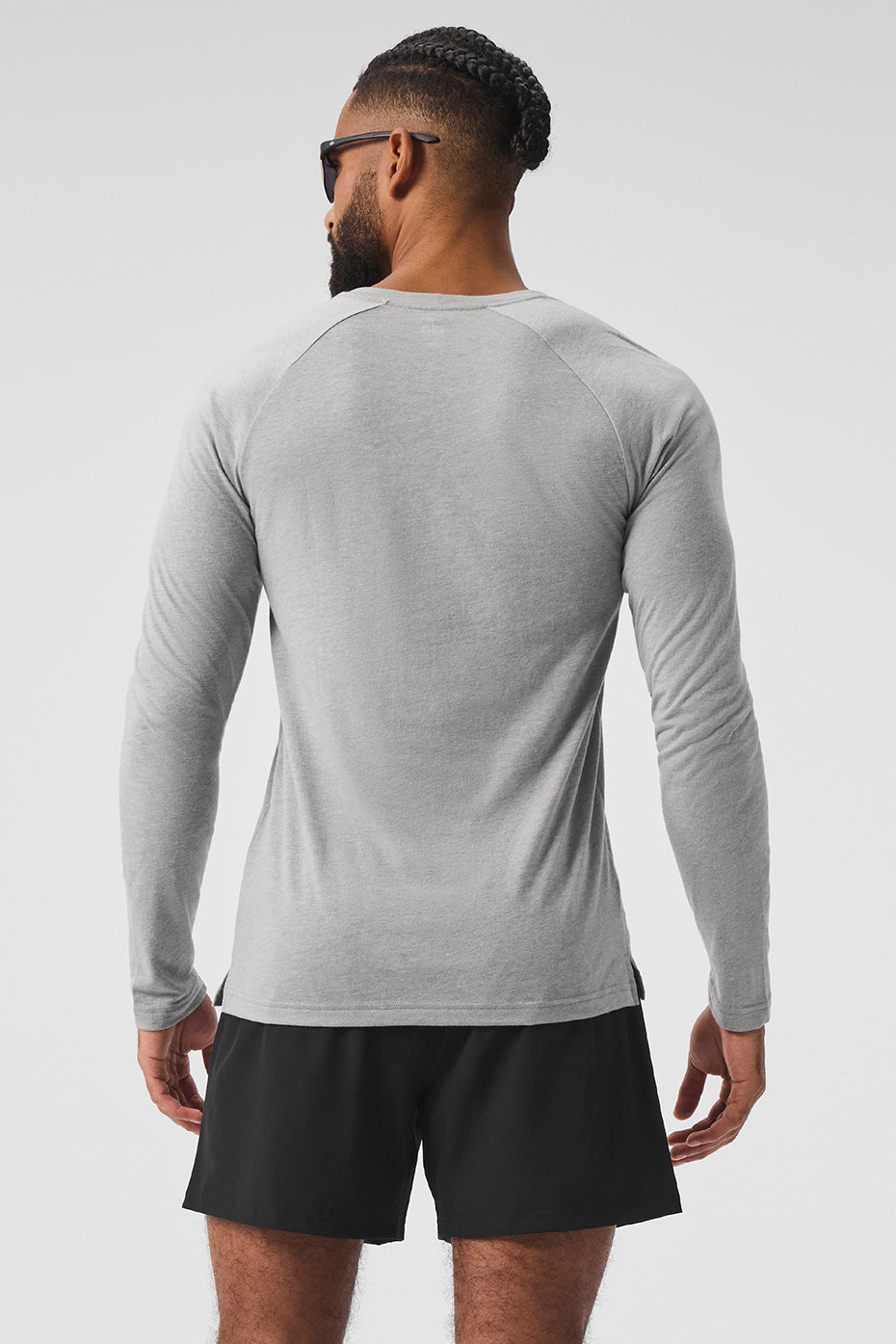 Triumph Long Sleeve Tee - Athletic Heather Grey — photo 3